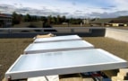 Photograph of rooftop cooling panels