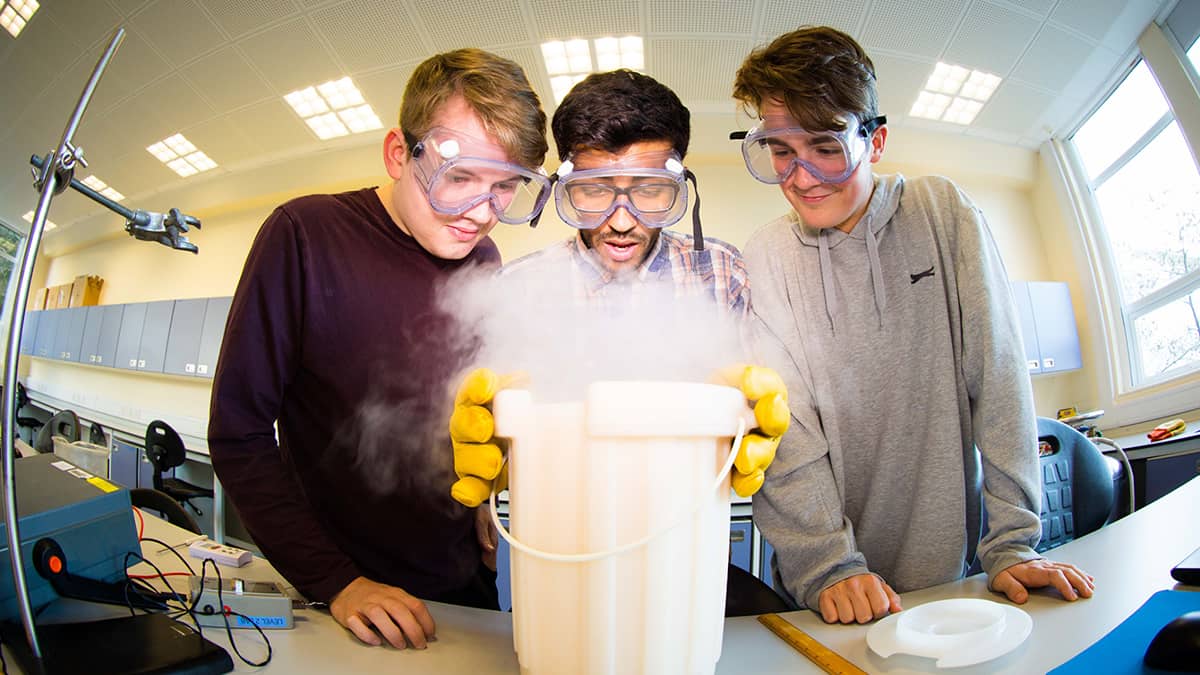 Physics students at Durham University