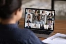 Photo of delegate at online conference