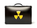 Image showing a radiation symbol on a briefcase