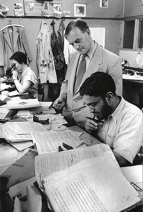 Photograph of M G K Menon and Cecil Powell