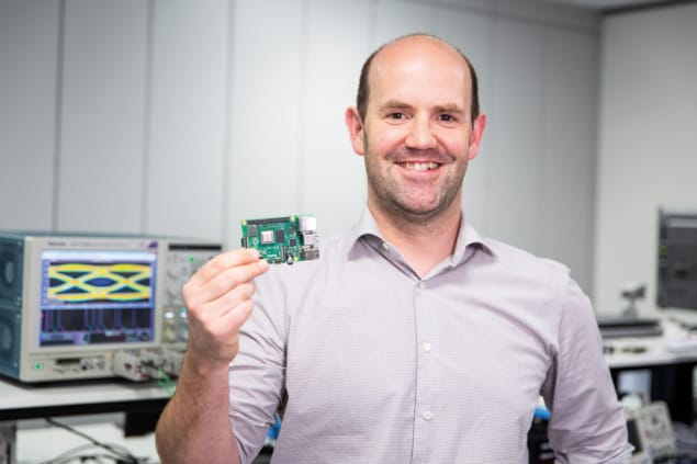 Keeping it simple Eben Upton with the Raspberry Pi computer he developed.