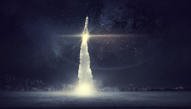 Rocket taking off Rocket taking off