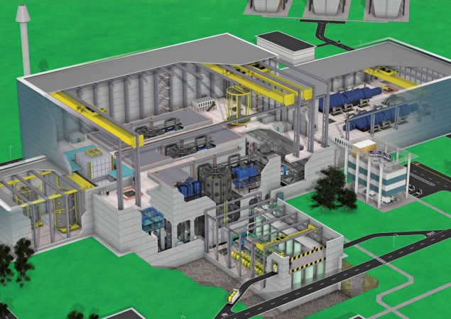 Artist's impression of a fusion power plant Artist's impression of a fusion power plant