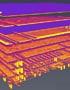 The 3D render of a detector chip obtained via the new X-ray process. Credit: Nature